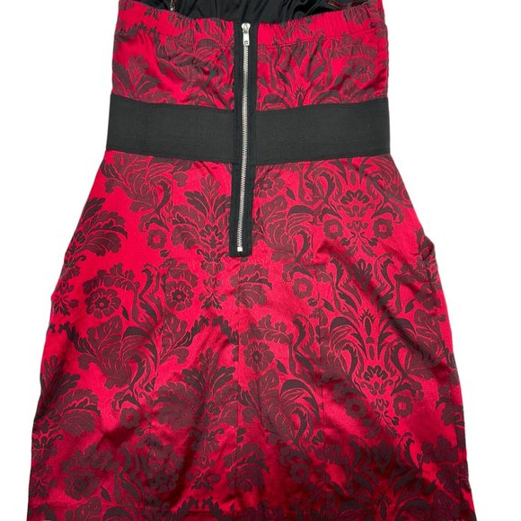 Speechless Ruby Floral Damask Mini Dress (11) - Picture 2 of 10